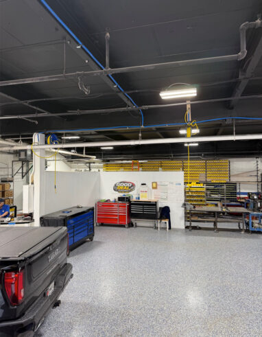 Explore the interior of Good Deal Tires and Hydraulics shop
